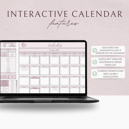 Essential Wedding Planning Spreadsheet - Blush Edition