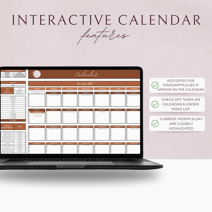 Essential Wedding Planning Spreadsheet - Terracotta Edition