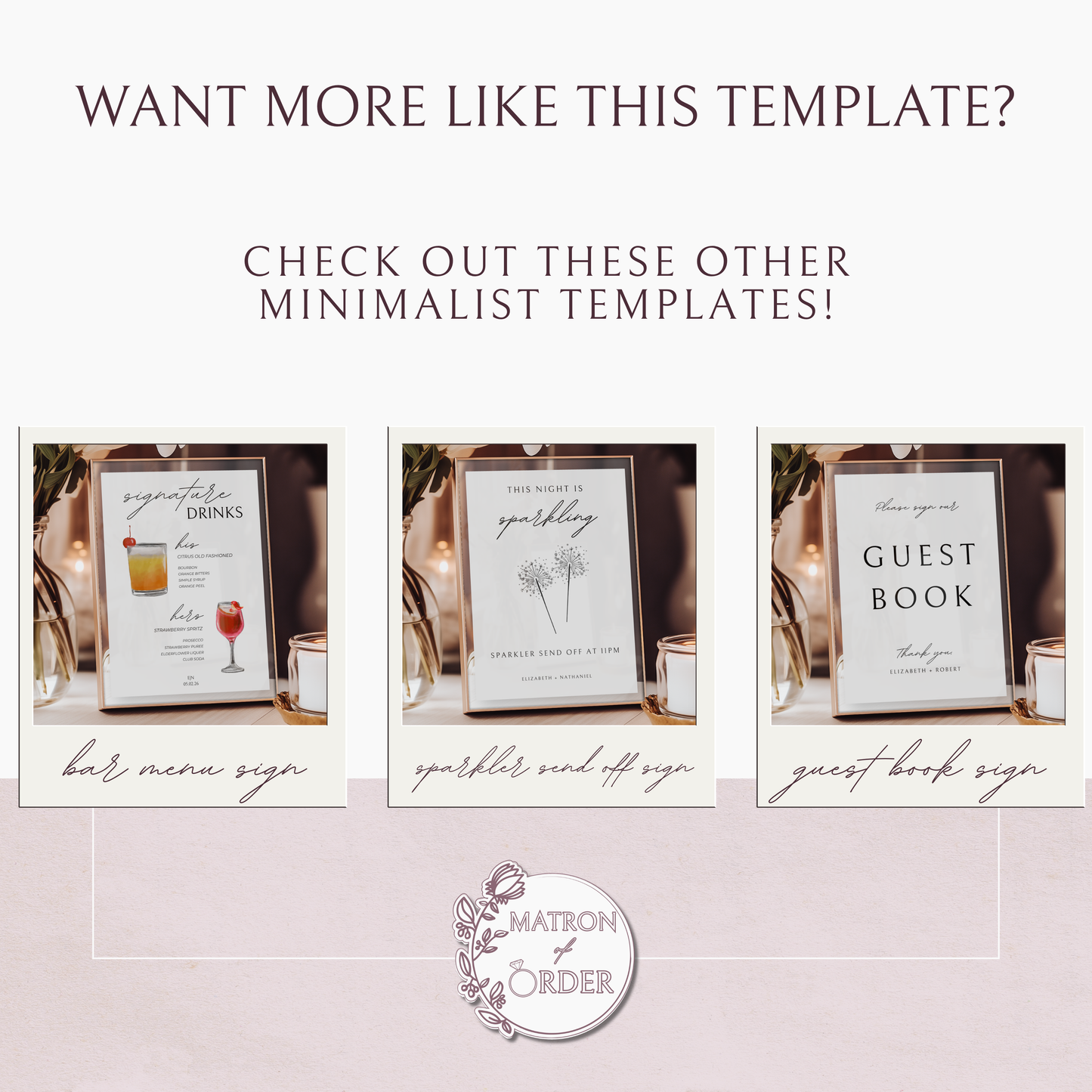 Minimalist Folded Reception Place Cards Template | Customizable