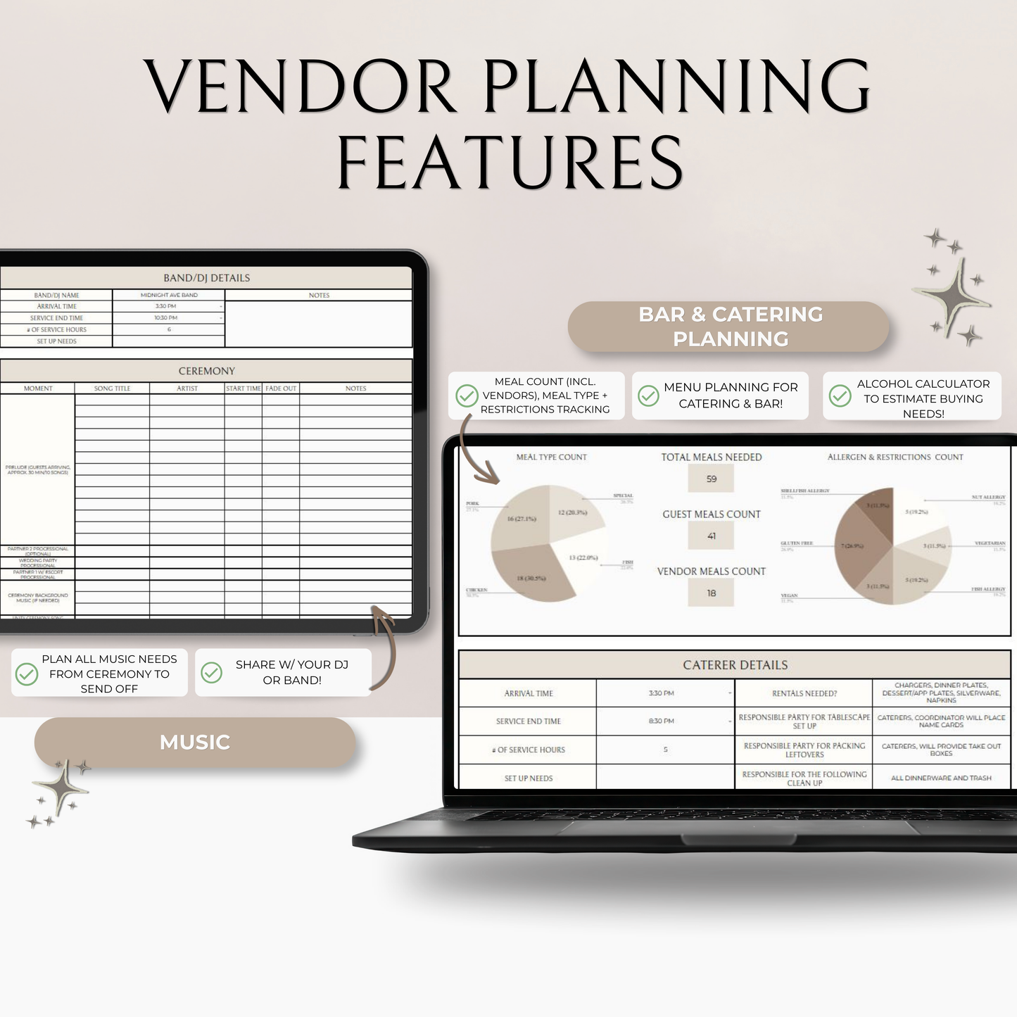The Complete Wedding Planning Spreadsheet - Neutral Edition