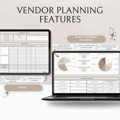 The Complete Wedding Planning Spreadsheet - Neutral Edition