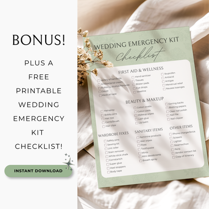 The Complete Wedding Planning Spreadsheet - Sage Edition