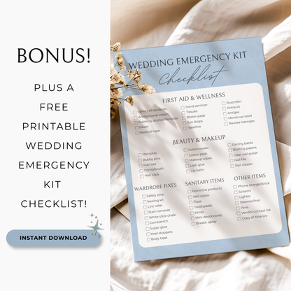 The Complete Wedding Planning Spreadsheet - Something Blue Edition