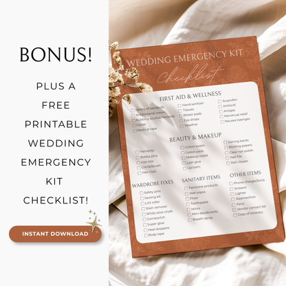 The Complete Wedding Planning Spreadsheet - Terracotta Edition