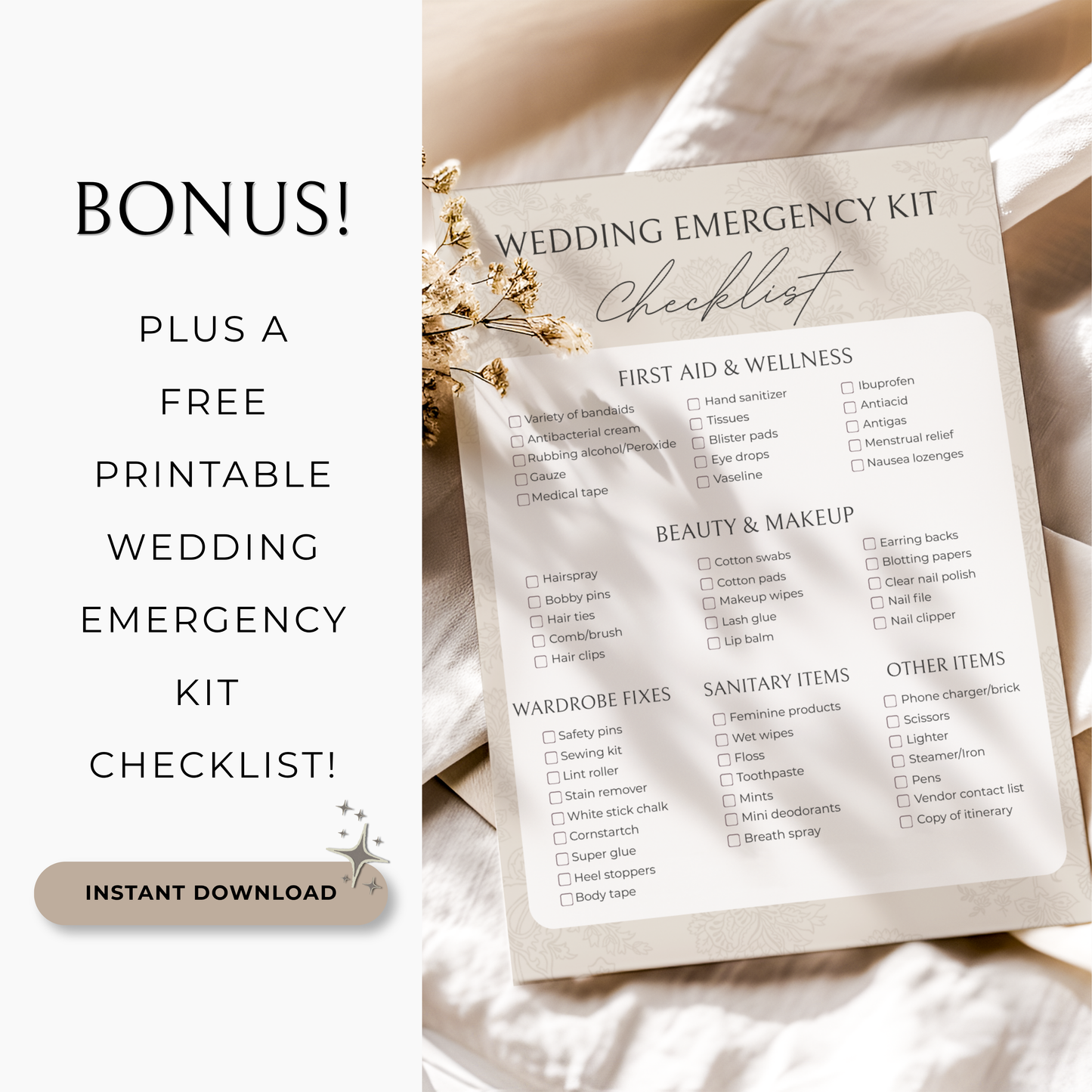 The Complete Wedding Planning Spreadsheet - Neutral Edition