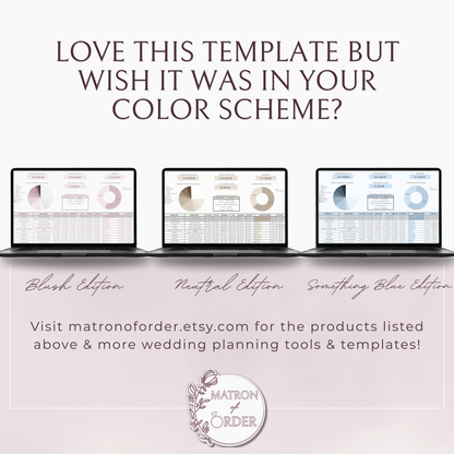The Complete Wedding Planning Spreadsheet - Sage Edition