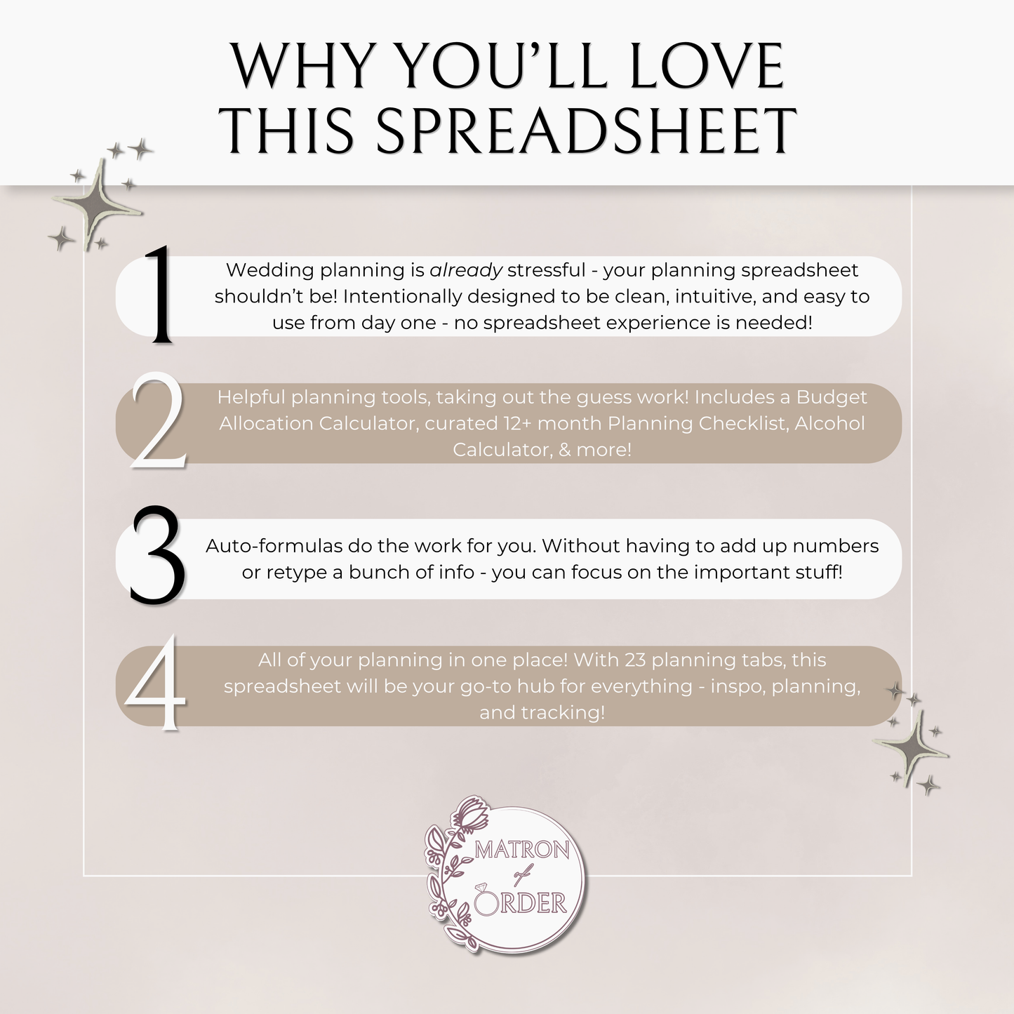 The Complete Wedding Planning Spreadsheet - Neutral Edition