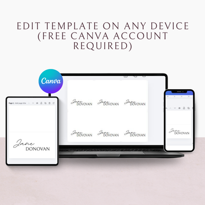 Minimalist Folded Reception Place Cards Template | Customizable