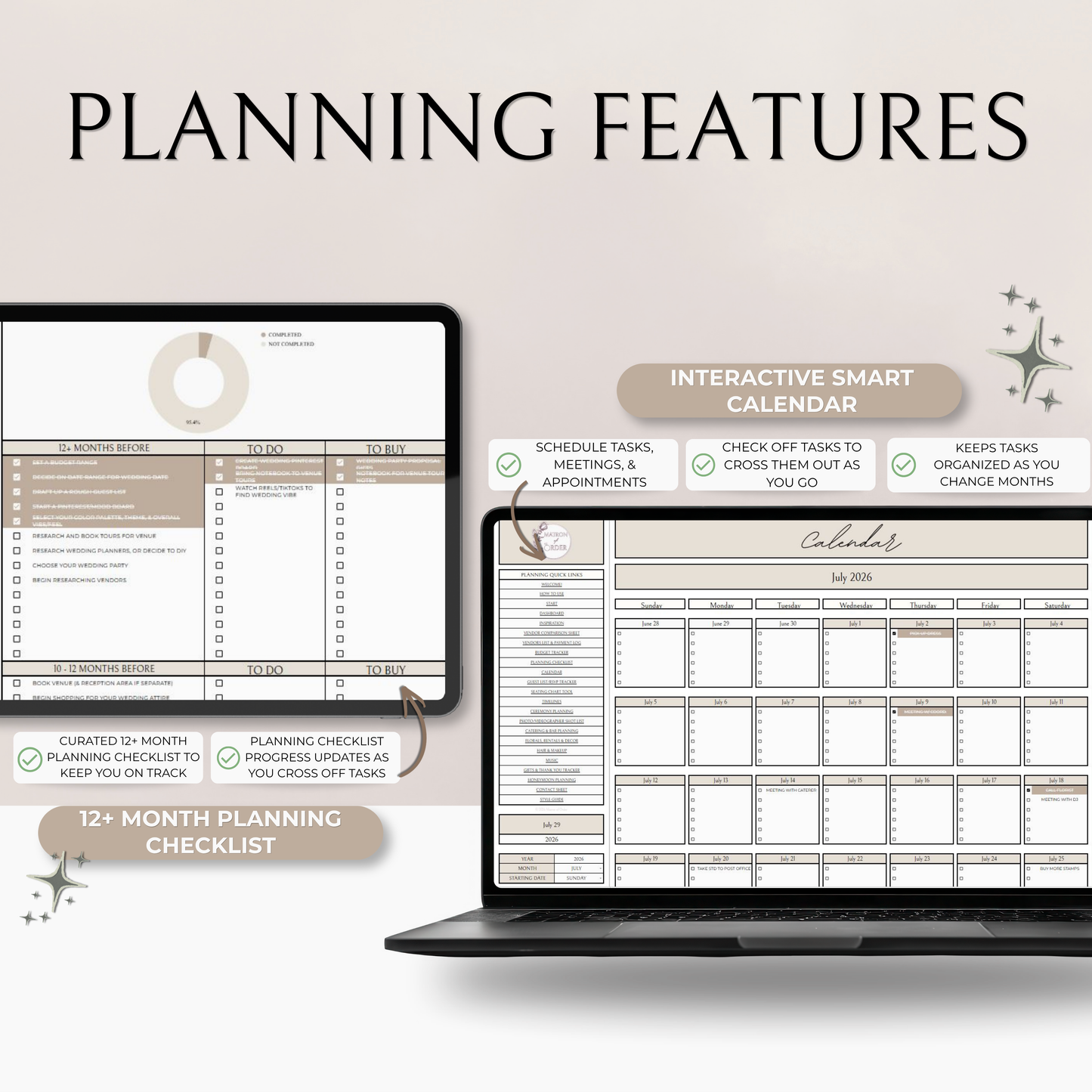 The Complete Wedding Planning Spreadsheet - Neutral Edition
