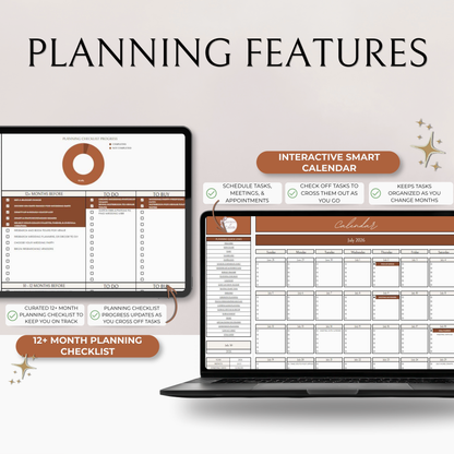 The Complete Wedding Planning Spreadsheet - Terracotta Edition