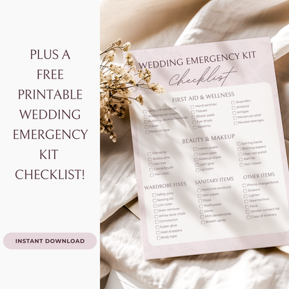Essential Wedding Budget Tracker Spreadsheet - Blush Edition