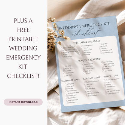 Essential Wedding Budget Tracker Spreadsheet - Something Blue Edition