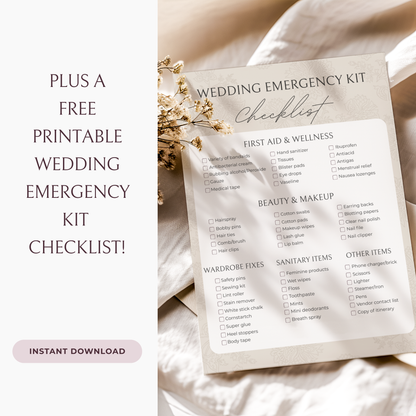 Essential Wedding Planning Spreadsheet - Neutral Edition