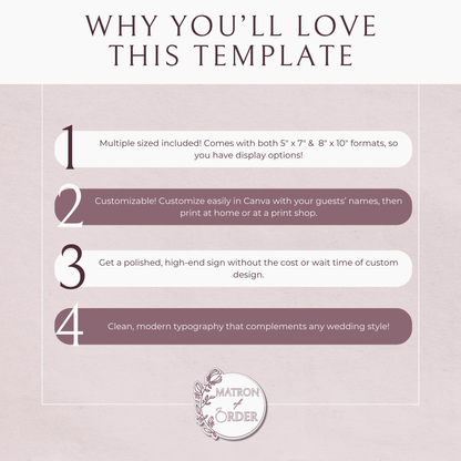Minimalist Seating Chart Cards Template | Customizable