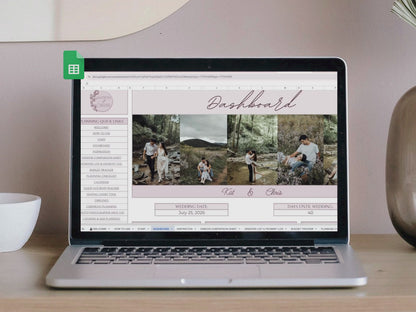 The Complete Wedding Planning Spreadsheet - Blush Edition